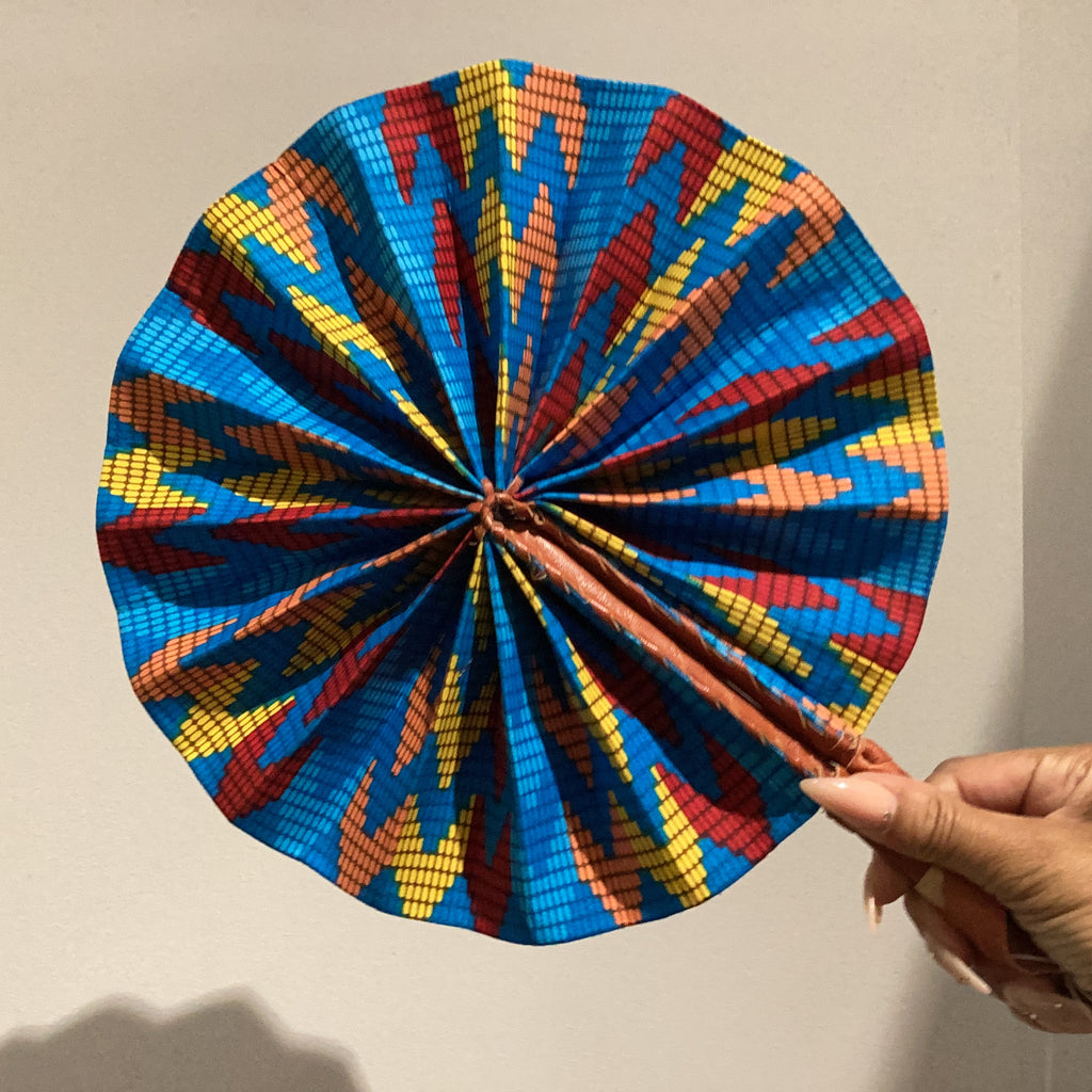 Big African Print Fan