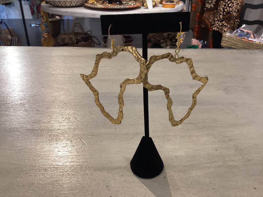 Brass Africa Earrings 0003