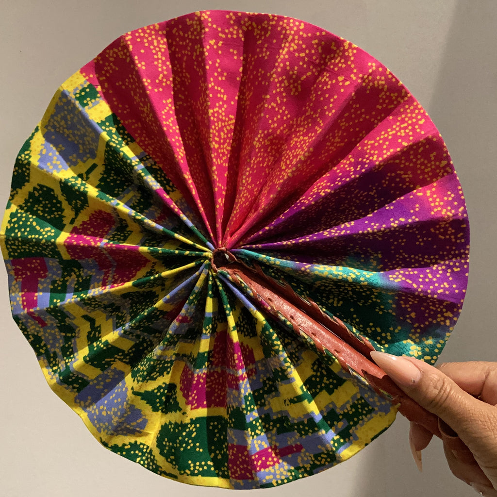 Big African Print Fan