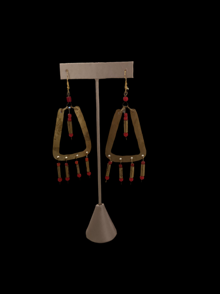Beaded drop earrings