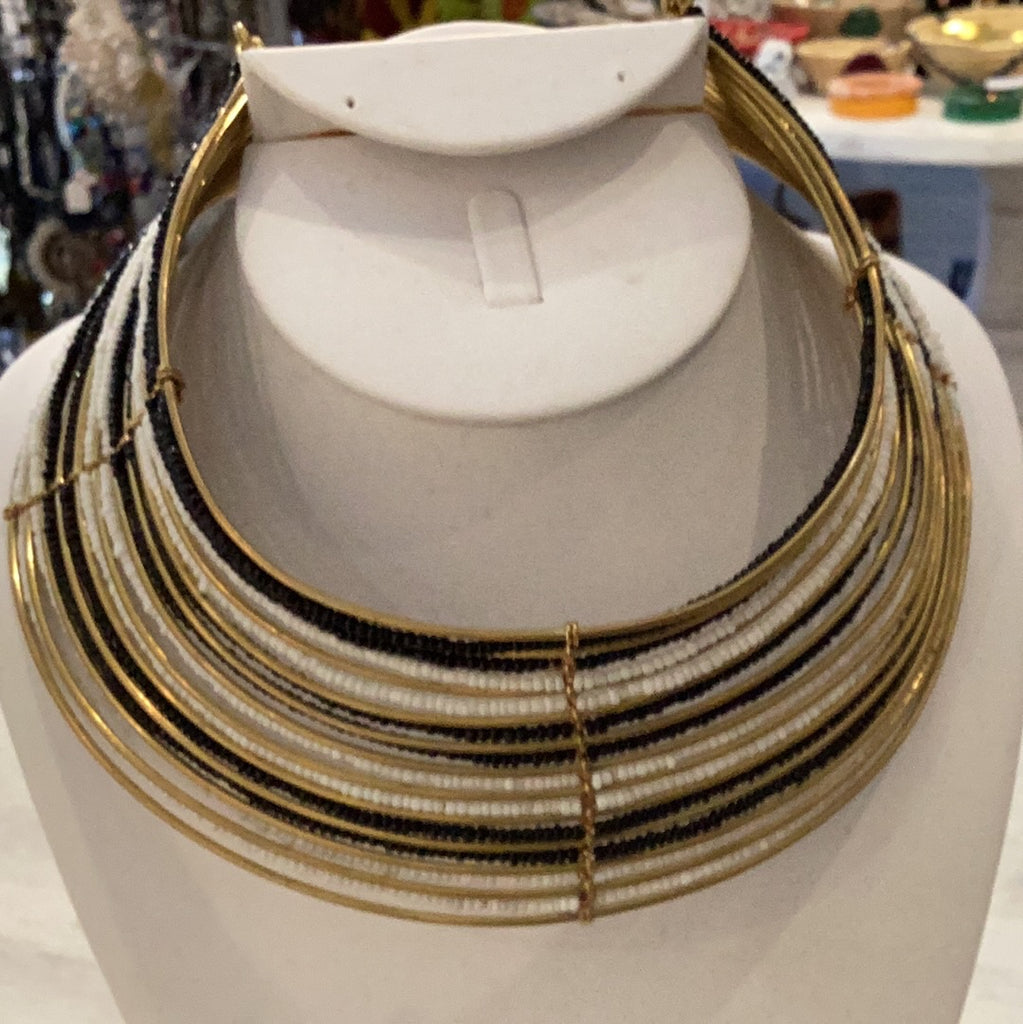 Brass Beaded Choker