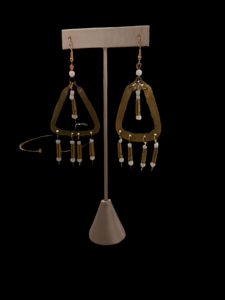 Beaded drop earrings