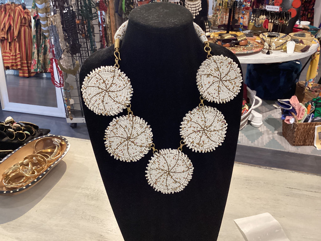 Handbeaded Circle Necklace