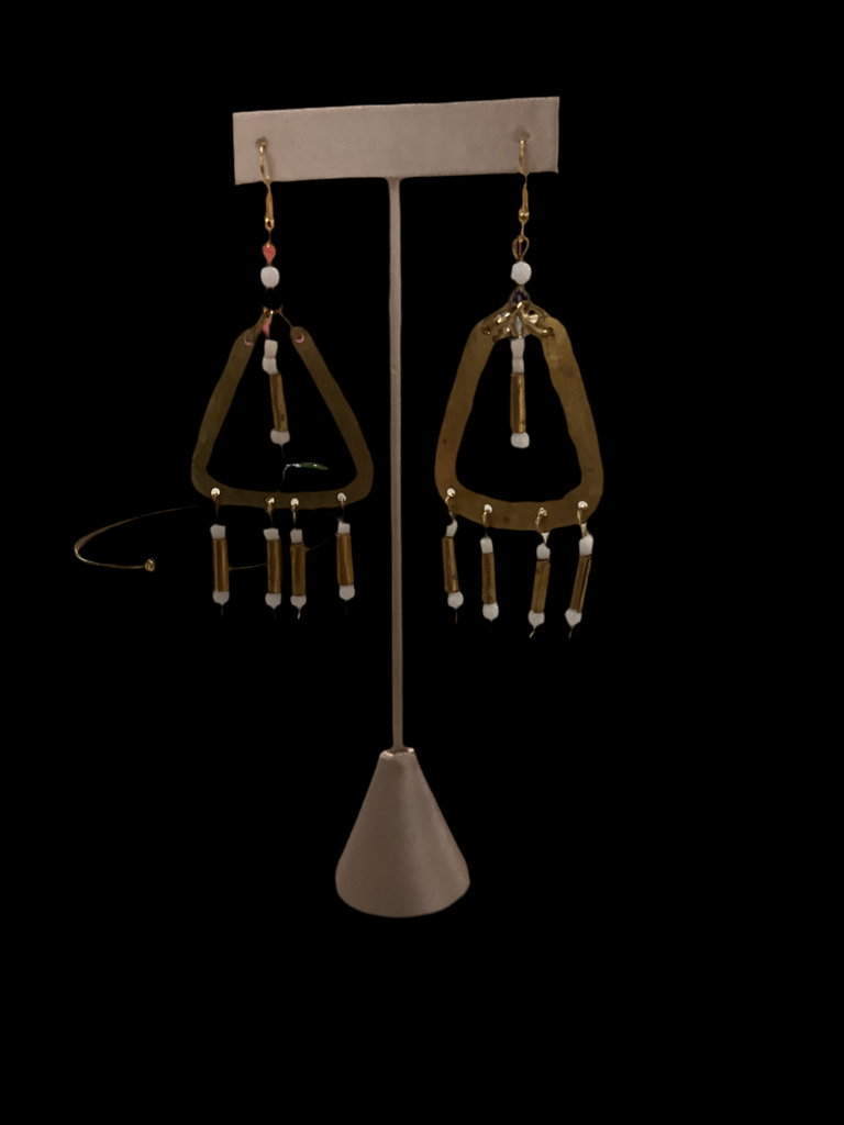 Beaded drop earrings