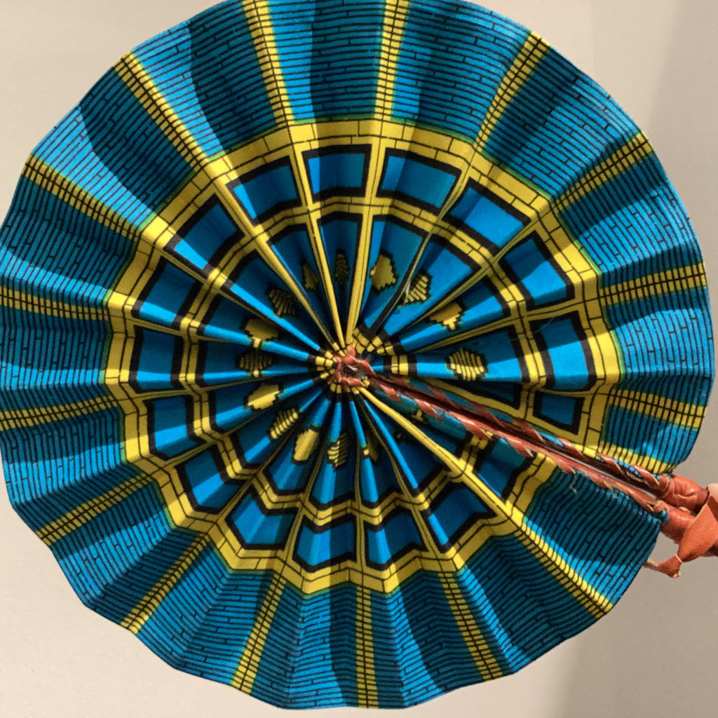 Large African Print Fan