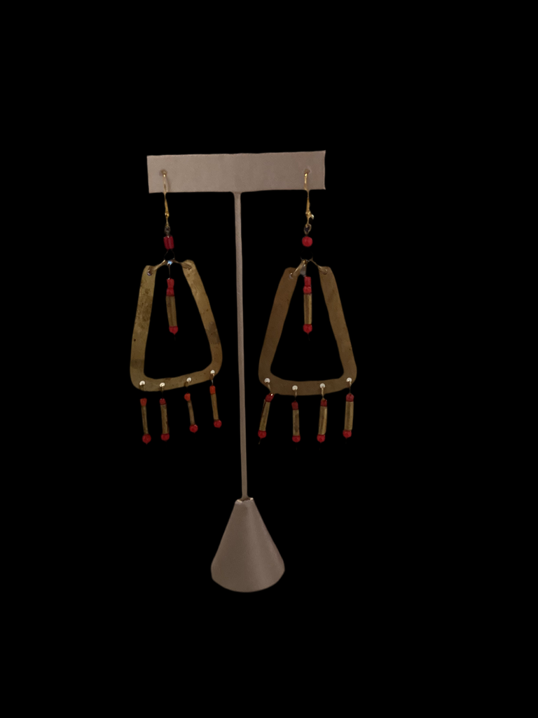Beaded drop earrings