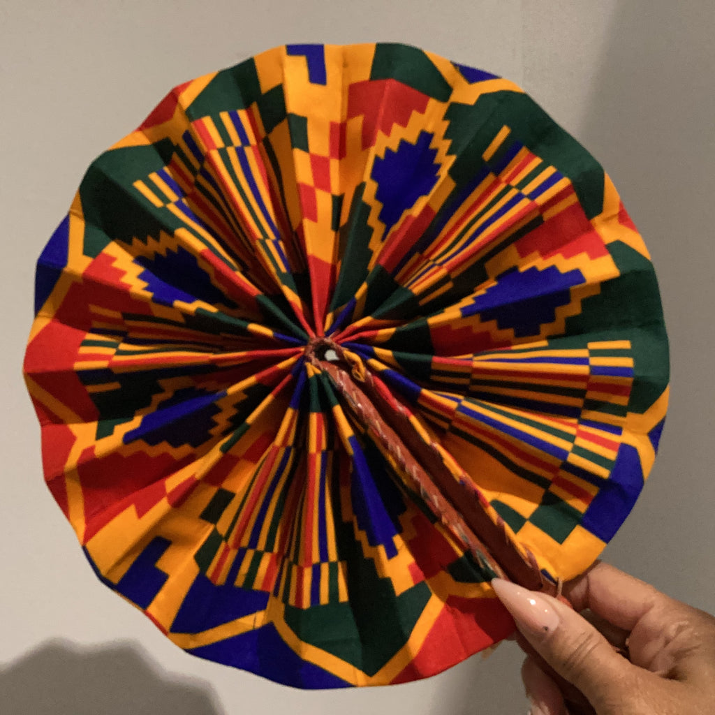 Big African Print Fan