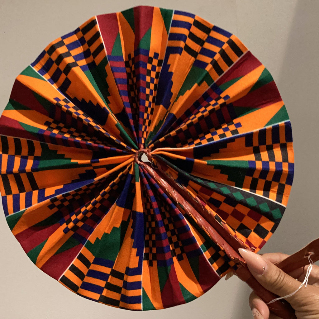 Big African Print Fan