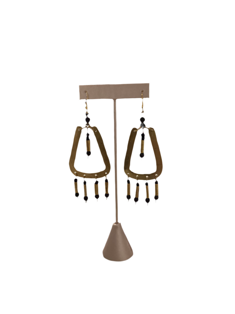 Beaded drop earrings