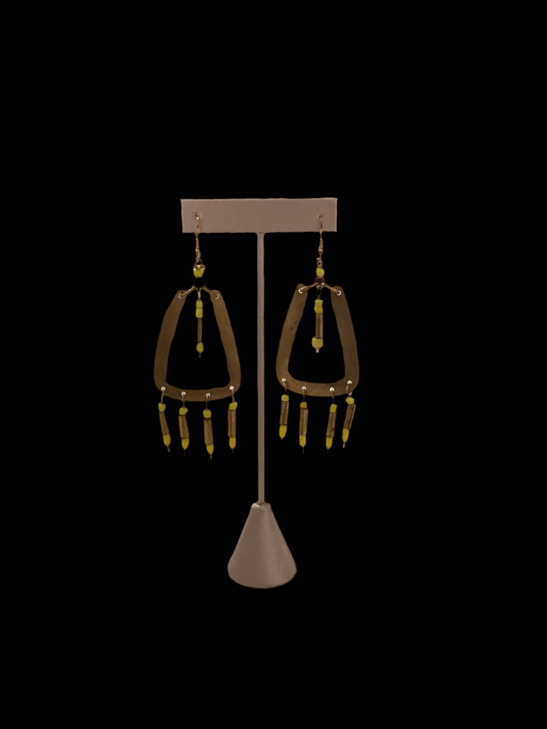Beaded drop earrings