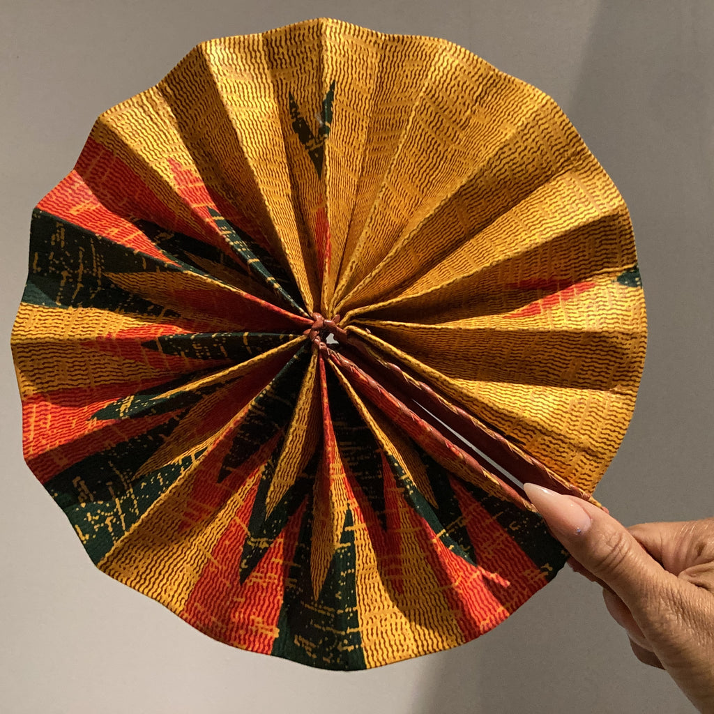 Big African Print Fan