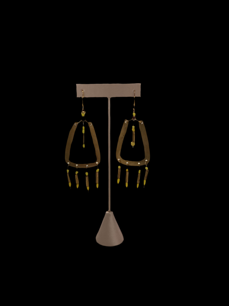 Beaded drop earrings