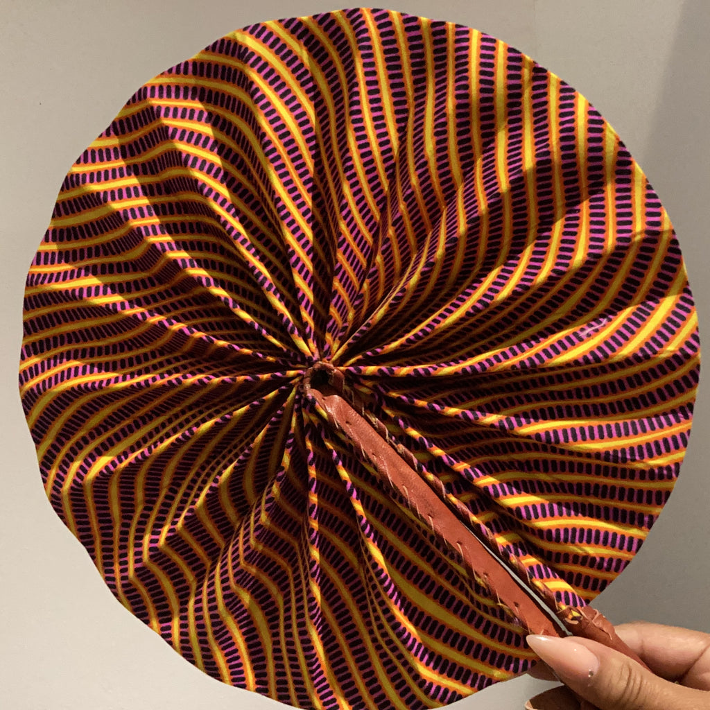 Big African Print Fan