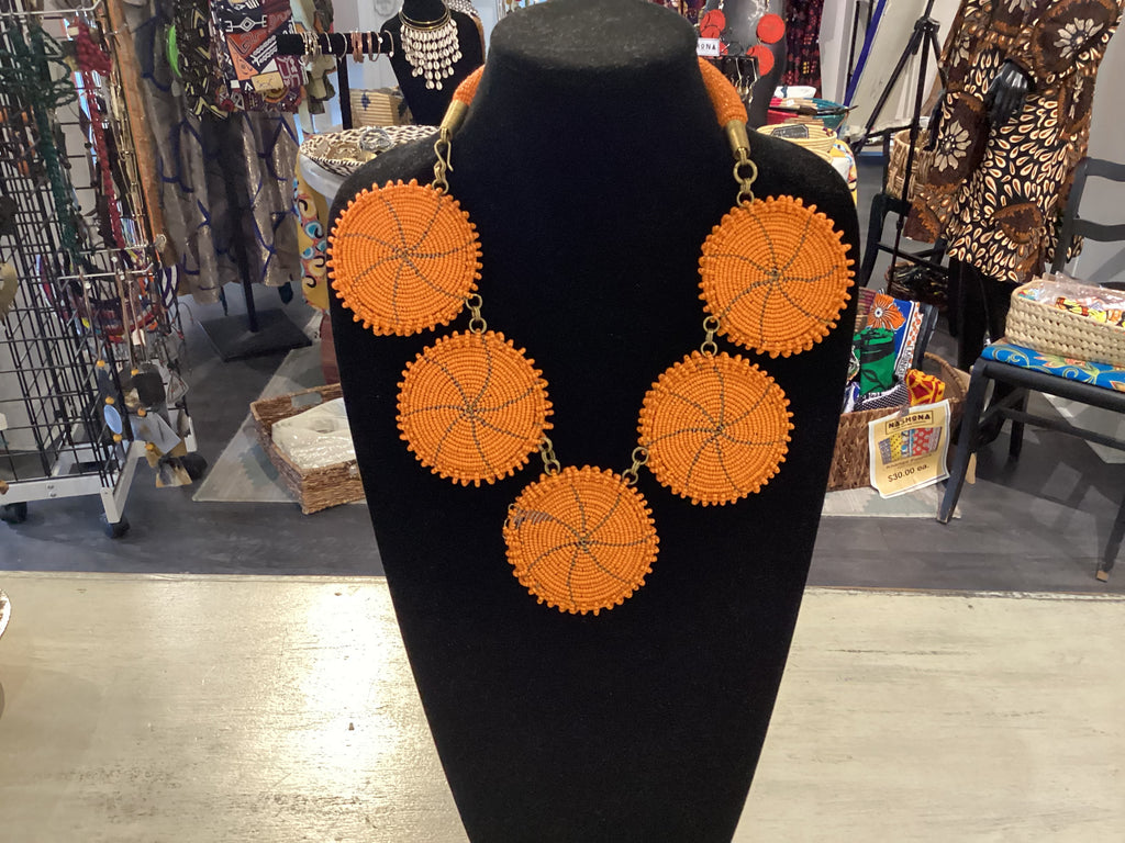 Handbeaded Circle Necklace