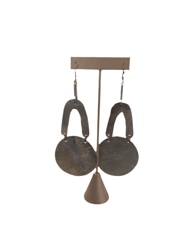 Silver earrings