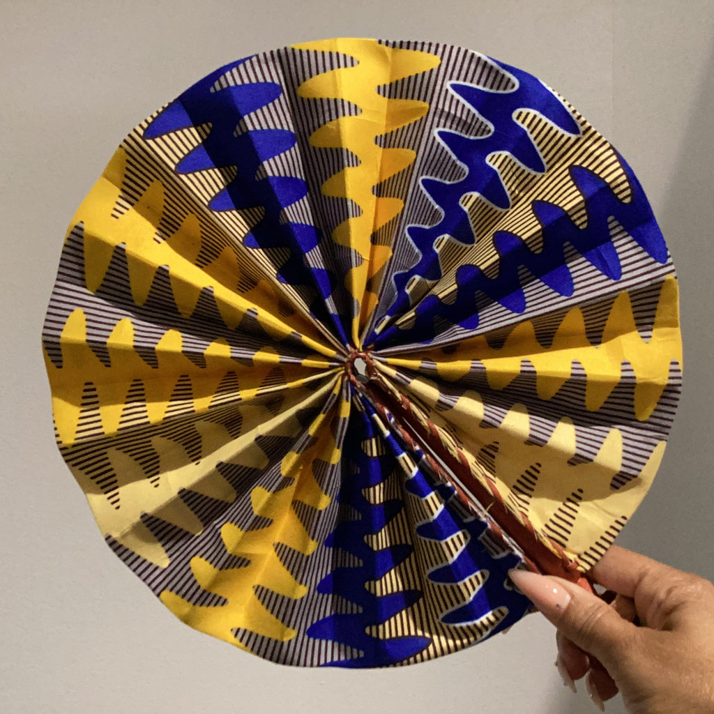 Big African Print Fan