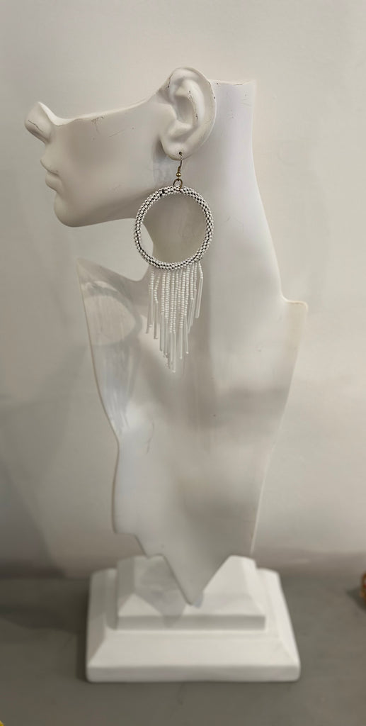 Beaded rain drop earring