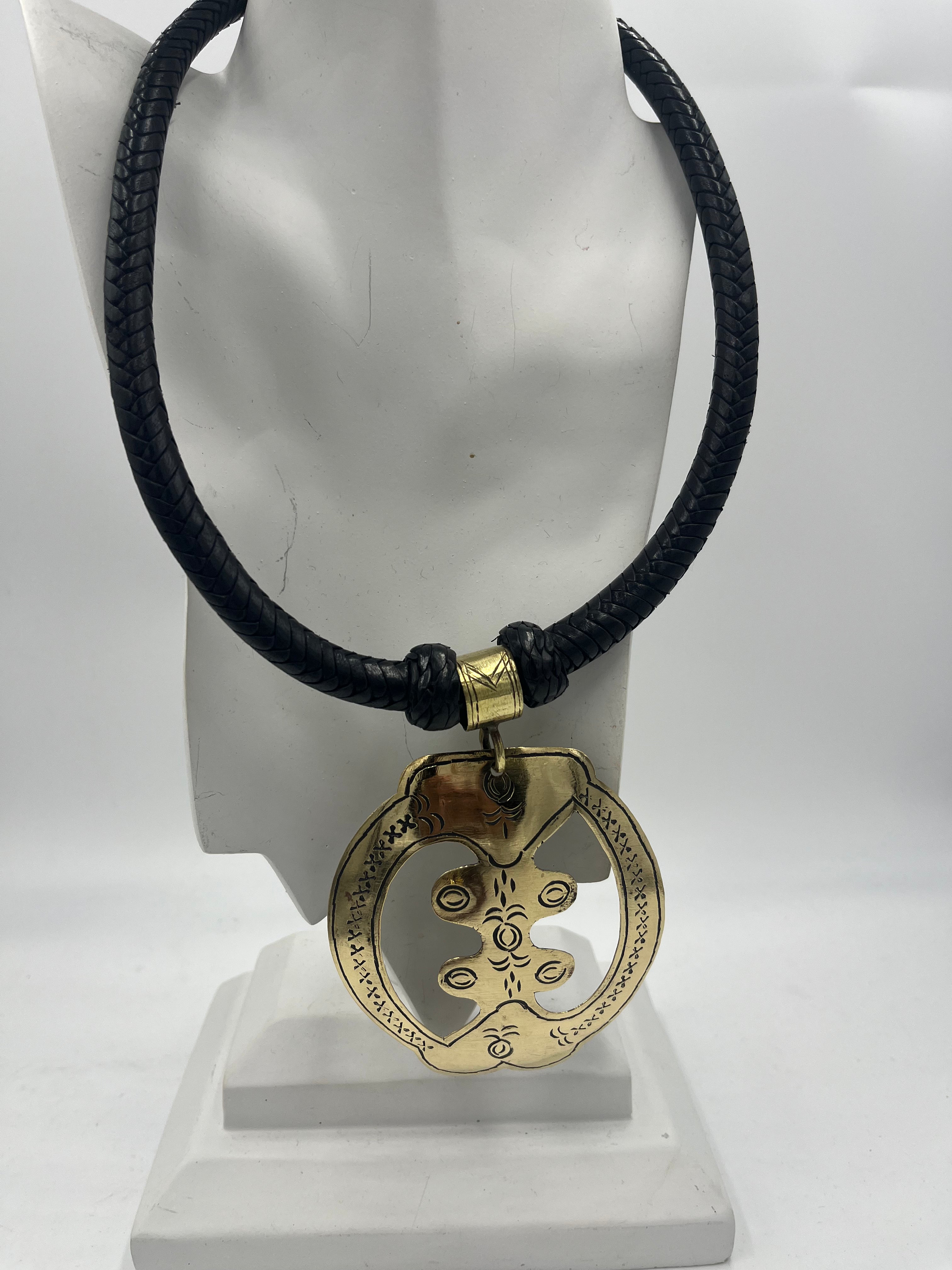 Gye nyame 2025 gold pendant