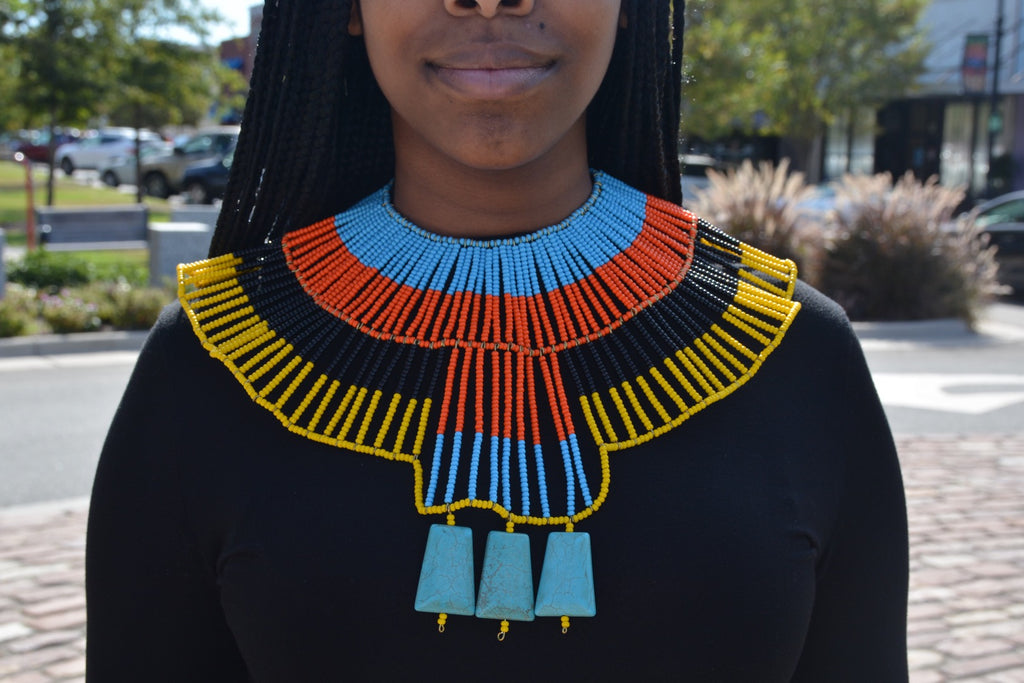 Queen Nefertiti Beaded Necklaces