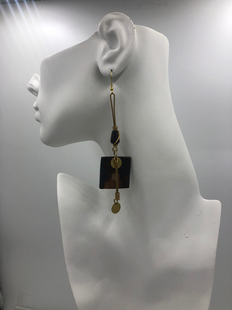 Long Square Earrings