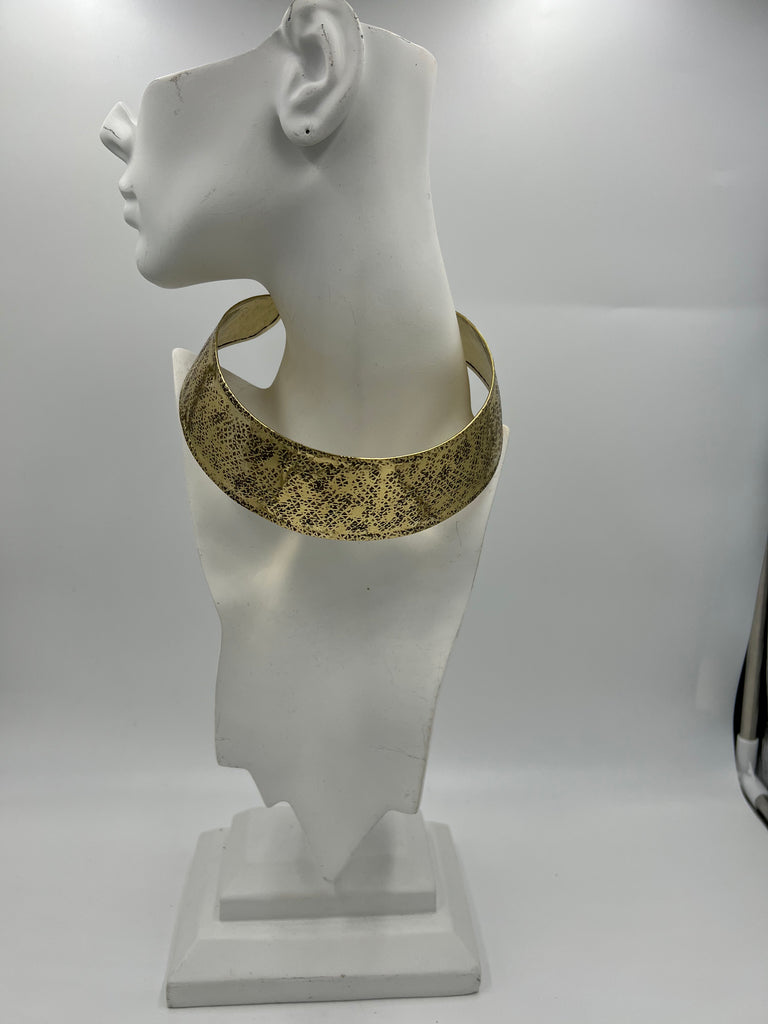 Hammered Brass Choker