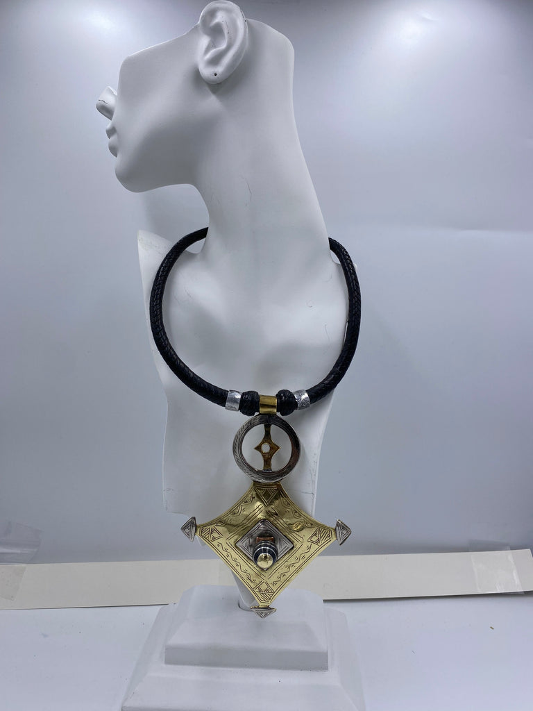 Mixed Metal Diamond Necklace