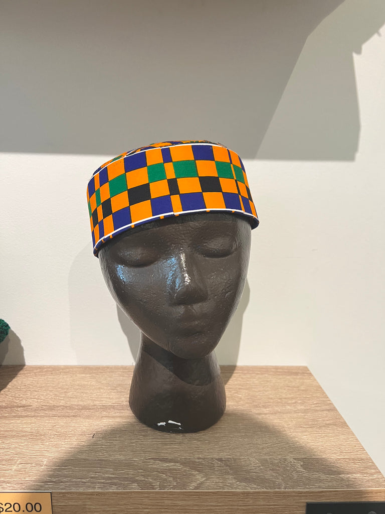 Orange Kente Kofi