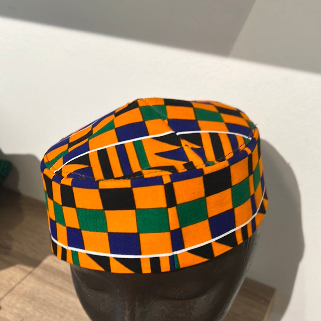 Orange Kente Kofi