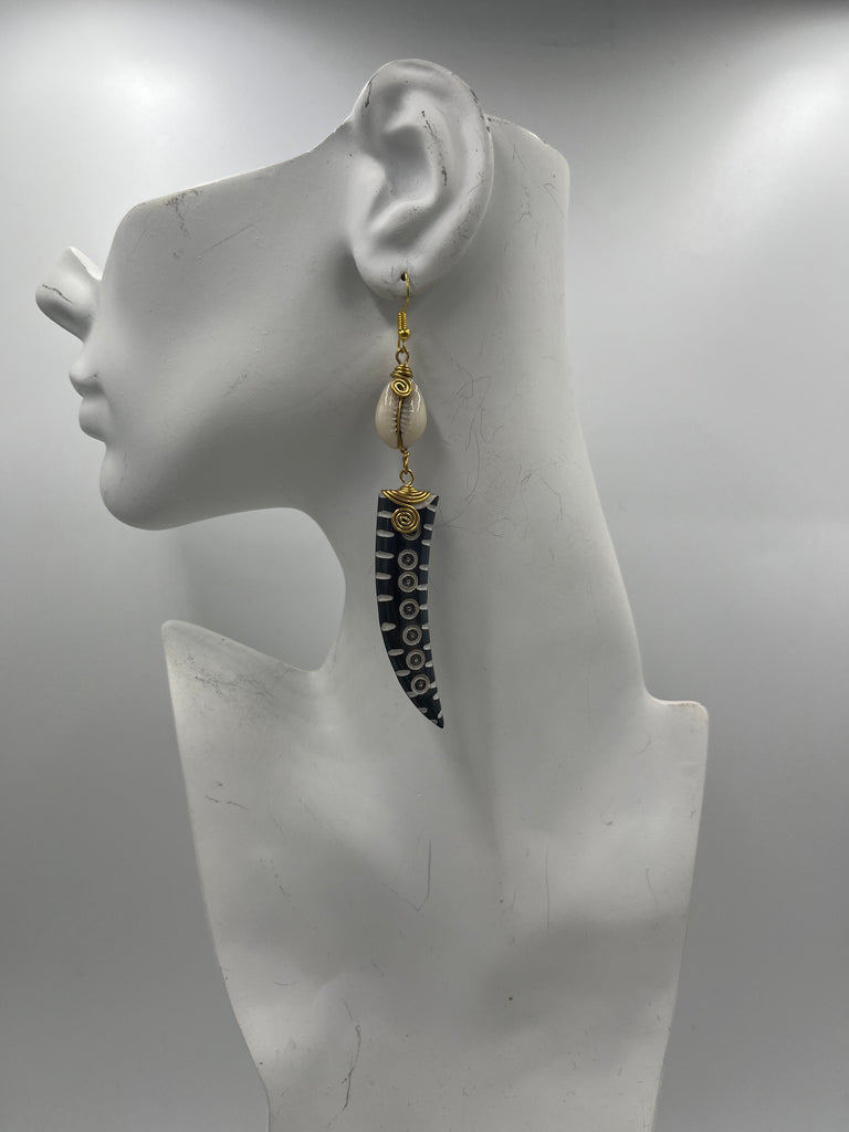 Cowry Fang Earrings
