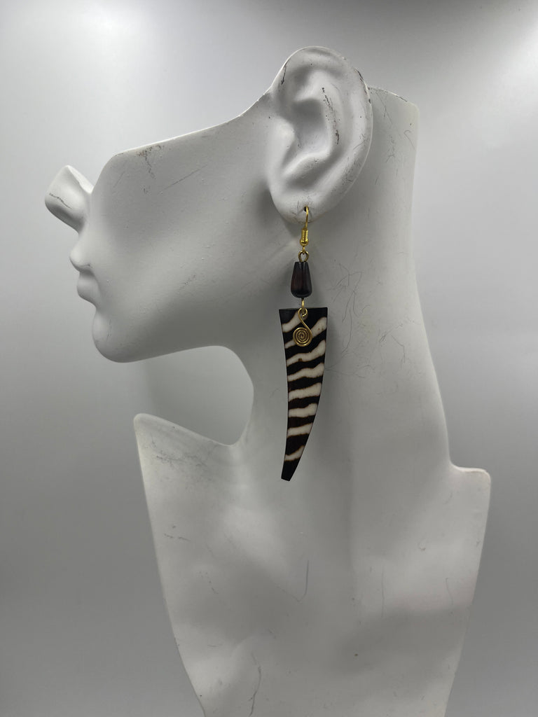 Zebra Fang Earrings