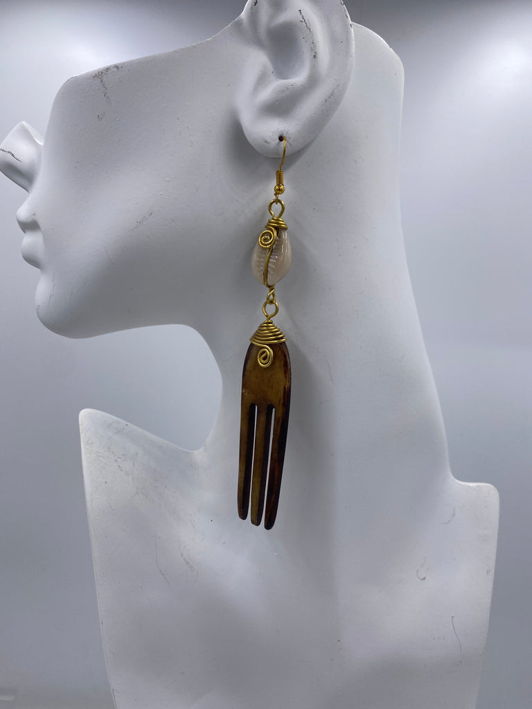 Brown Pick Earrings